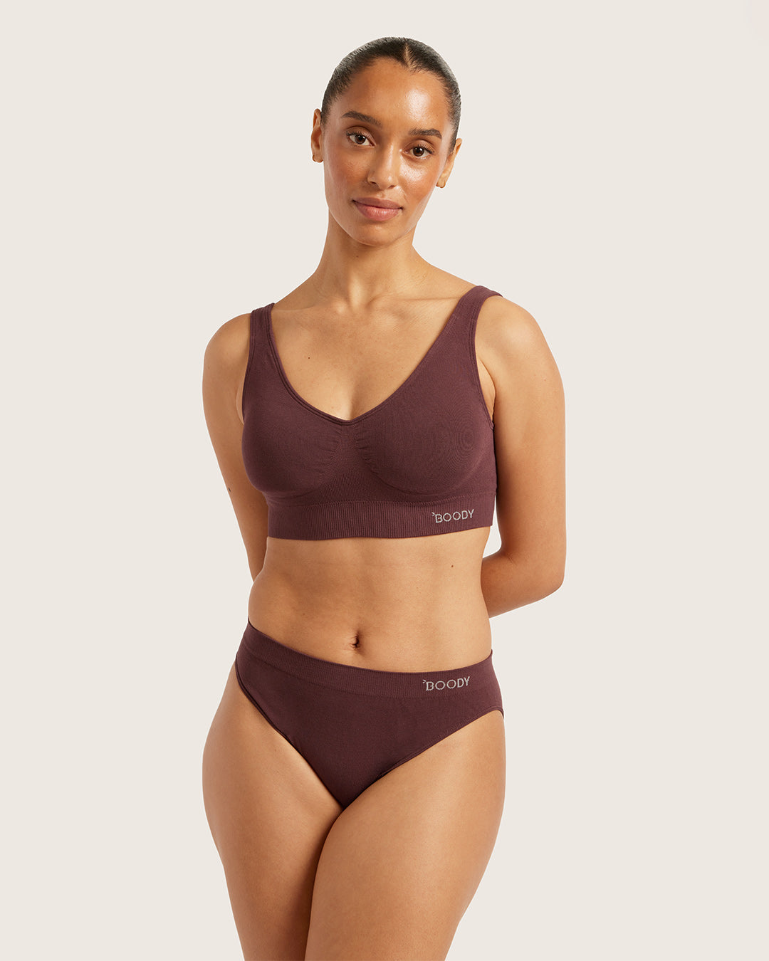 Boody Bamboo Padded Shaper Crop Bra