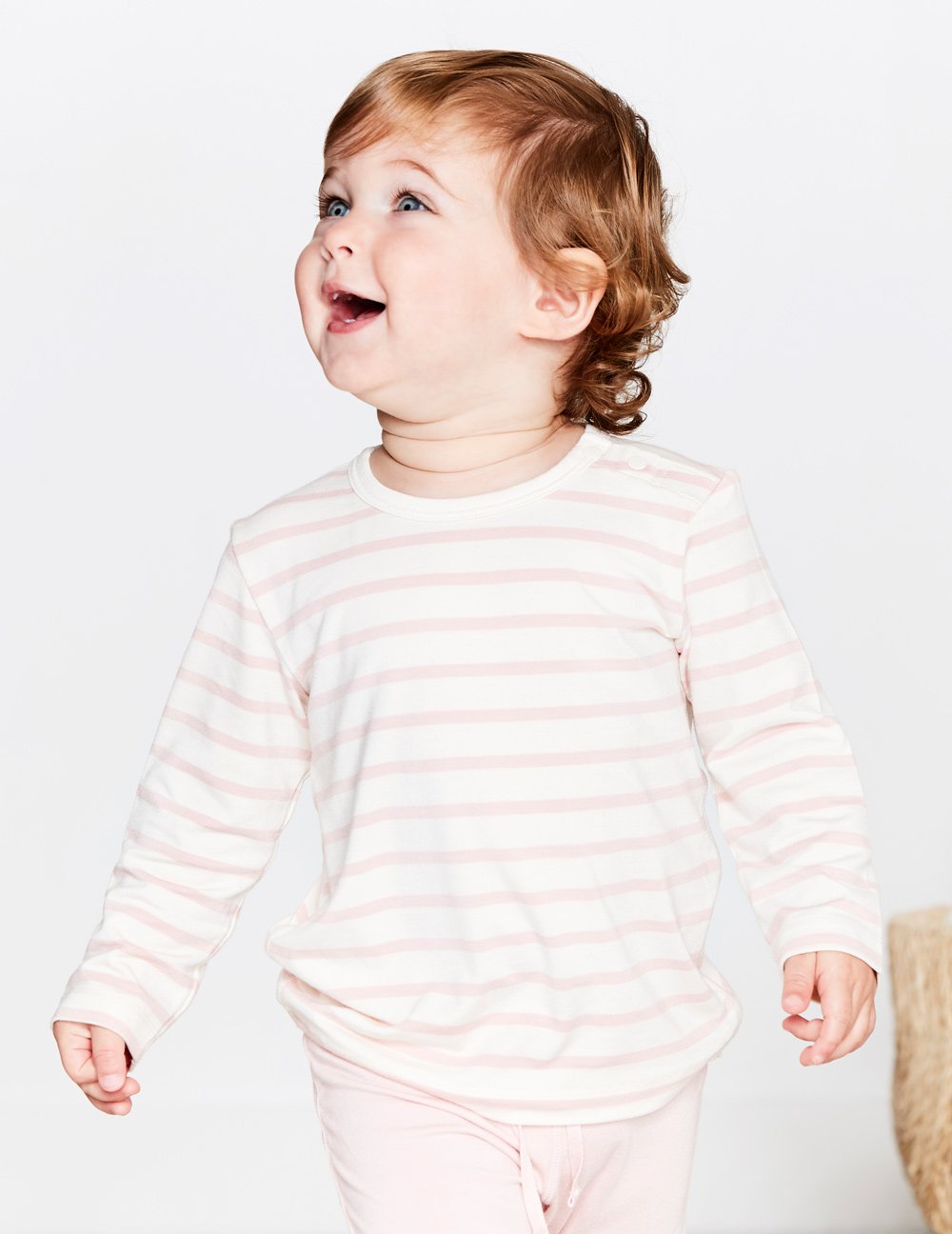 Long Sleeve Boody Bamboo Stripe Baby Top