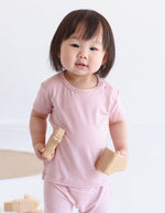 Vegan Organic Baby's Top Pink | Bamboo Baby's T-Shirt Pink | Natural Newborn Tees