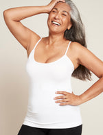 Vegan Organic Women's Cami Top White  | Ladies' Bamboo Camisole White | Natural Women's Cami Tops