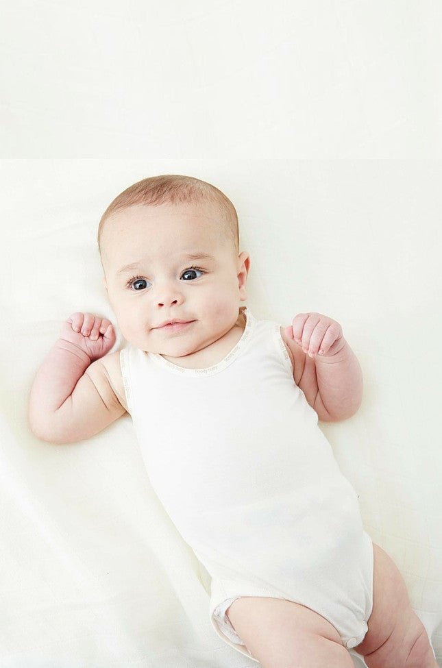 Baby Sleeveless Bodysuit Neutral - Boody Organic Bamboo Eco Wear
