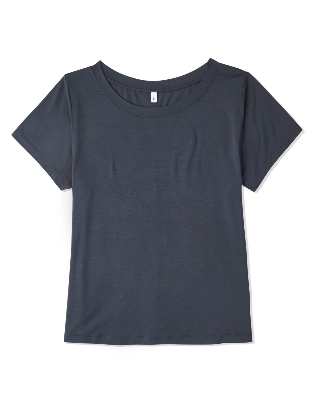 Vegan Organic Women's Dark Grey Pyjama Tops | Ladies' Bamboo Sleep Tee Dark Grey | Natural Women's Sleep Shirt
