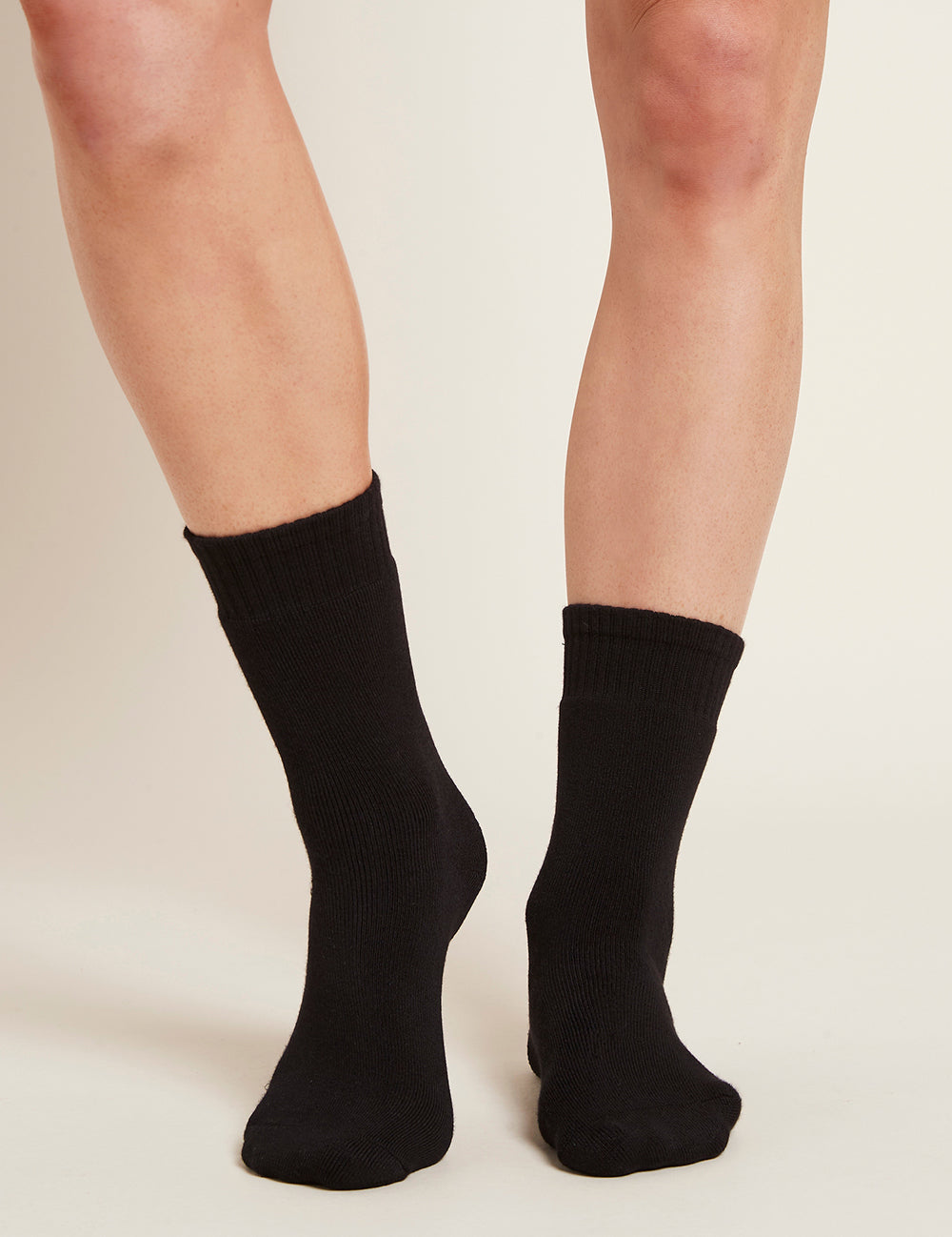 Black Vegan Organic Women's Boot Socks | Black Ladies' Bamboo Boot Socks | Natural Women's Boot Socks