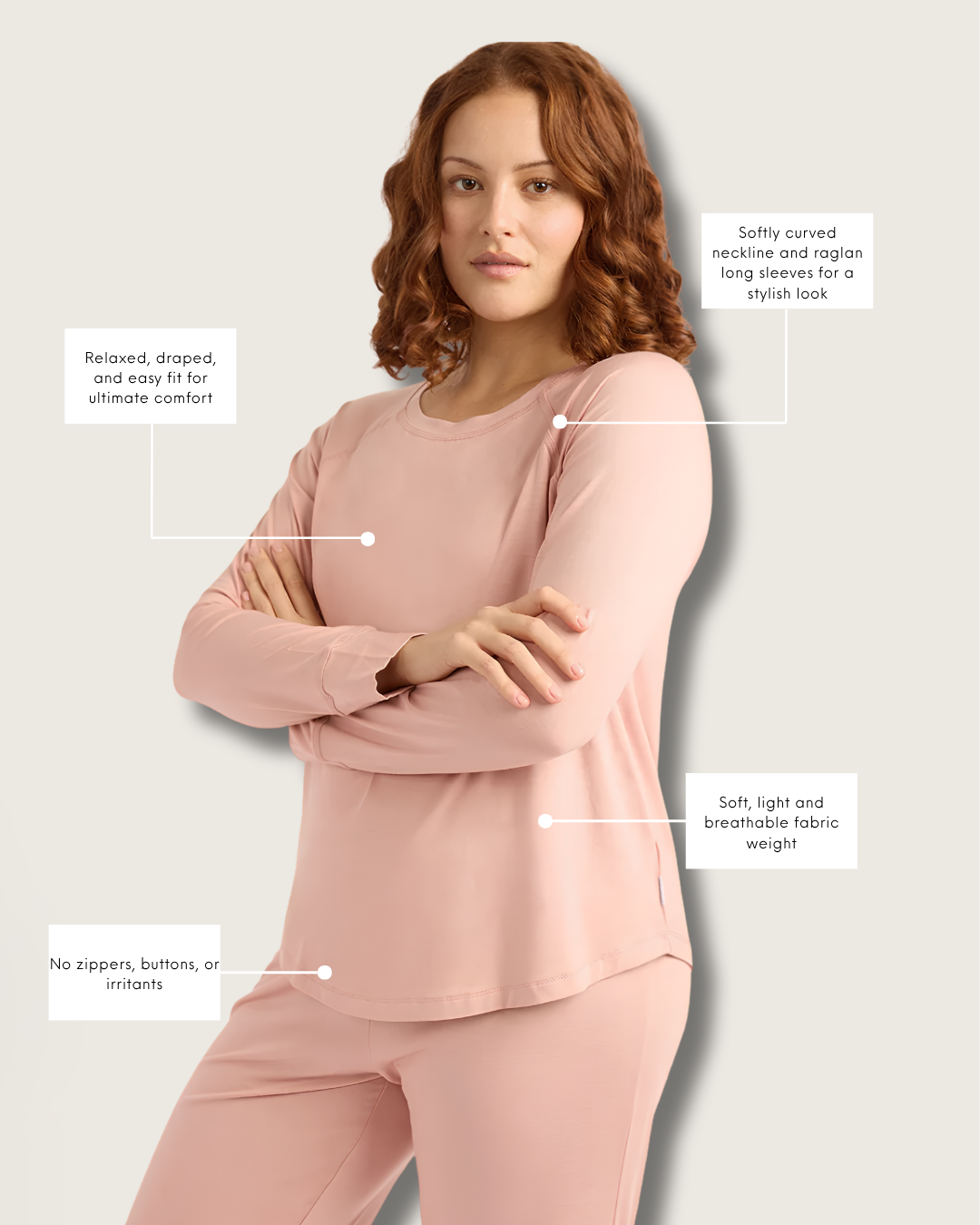 Winter Sleep Set 1 - Dusty Pink