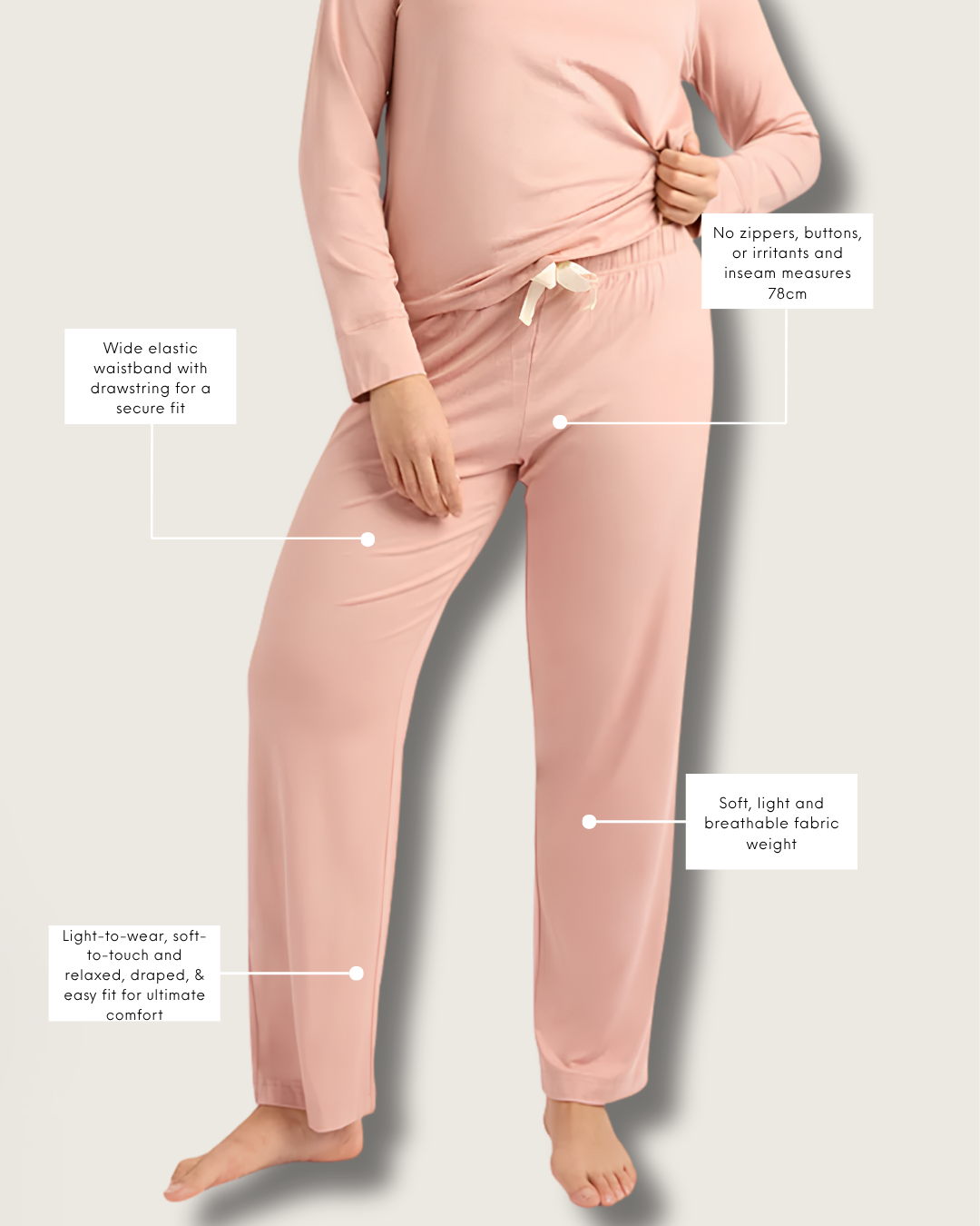Winter Sleep Set 1 - Dusty Pink