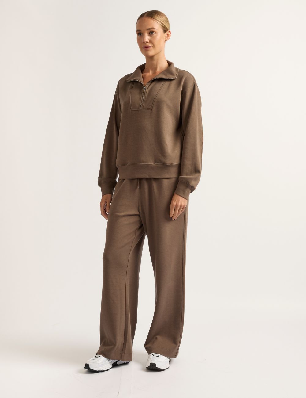 Boody Bamboo Tech Fleece Women's Quarter Zip Sweater