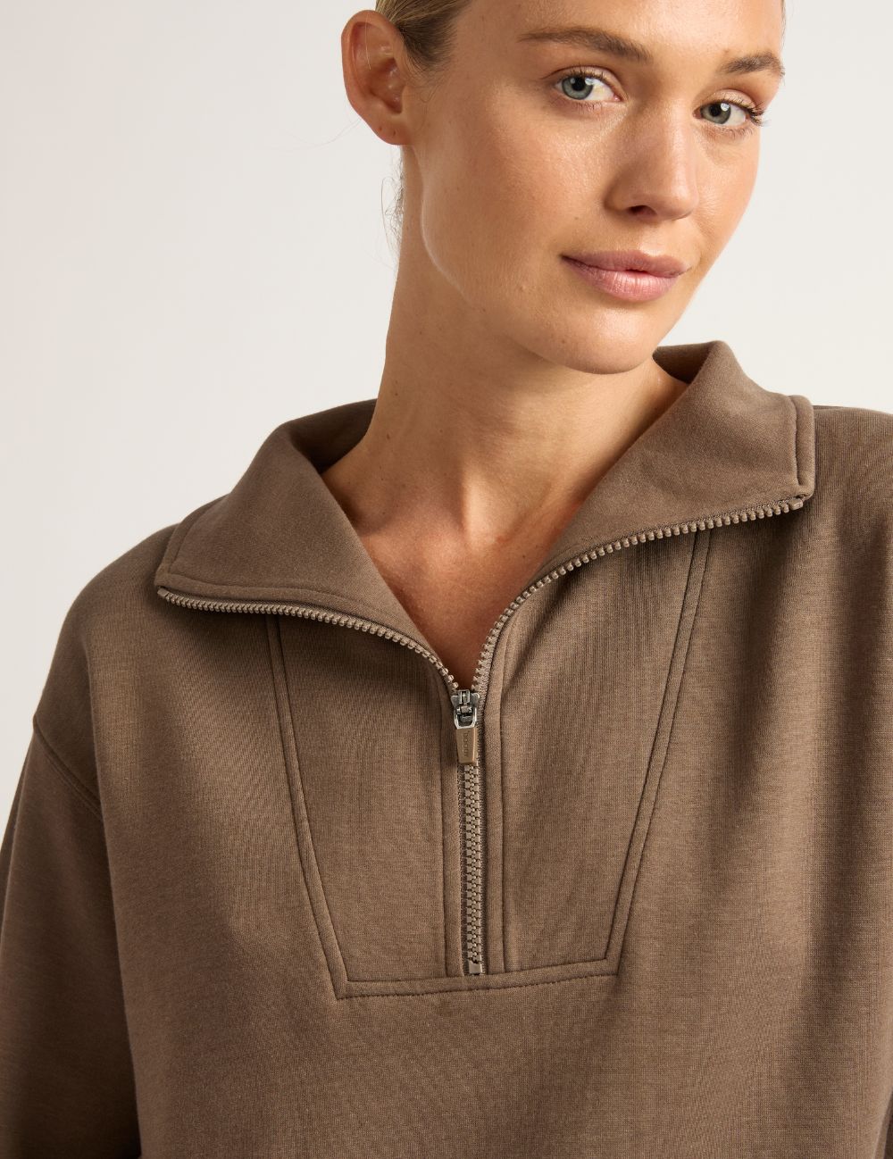 Boody Bamboo Tech Fleece Women's Quarter Zip Sweater