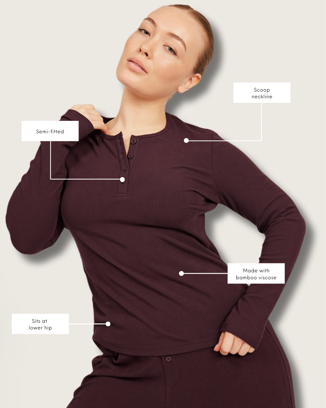 AiraRib - Rest & Reset Lounge Set - Mulberry
