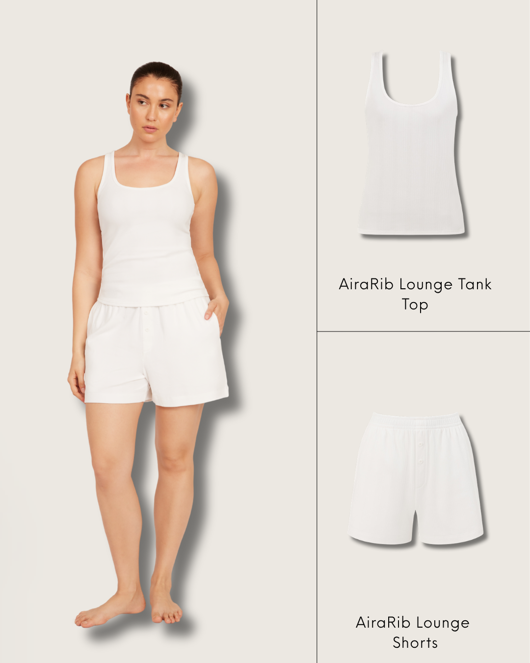 AiraRib - Airy Lounge Set - Chalk