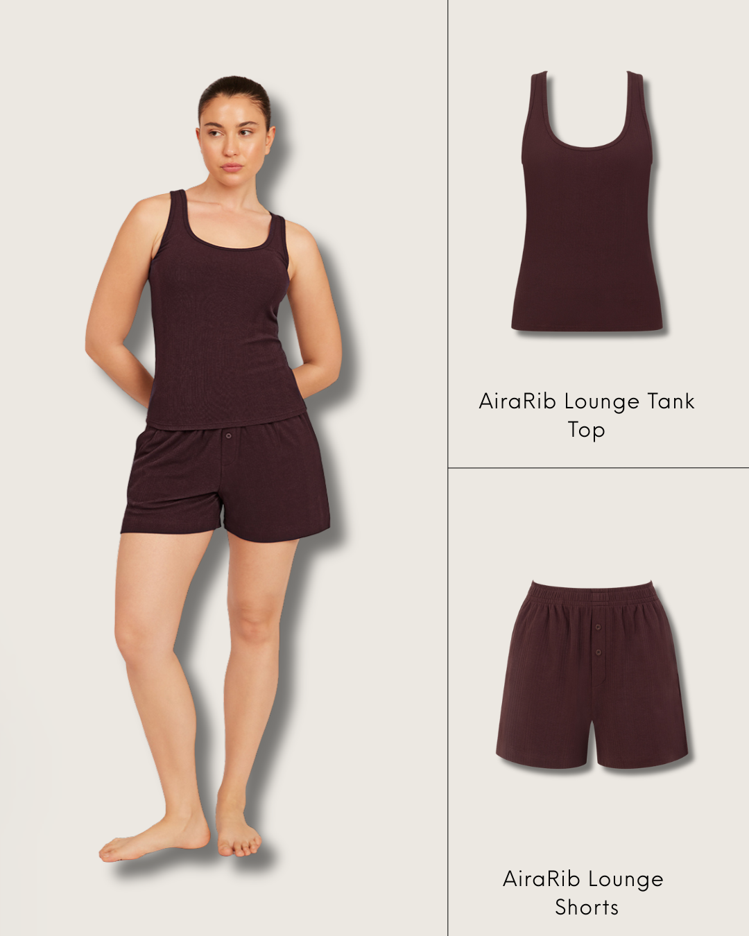 AiraRib - Airy Lounge Set - Mulberry