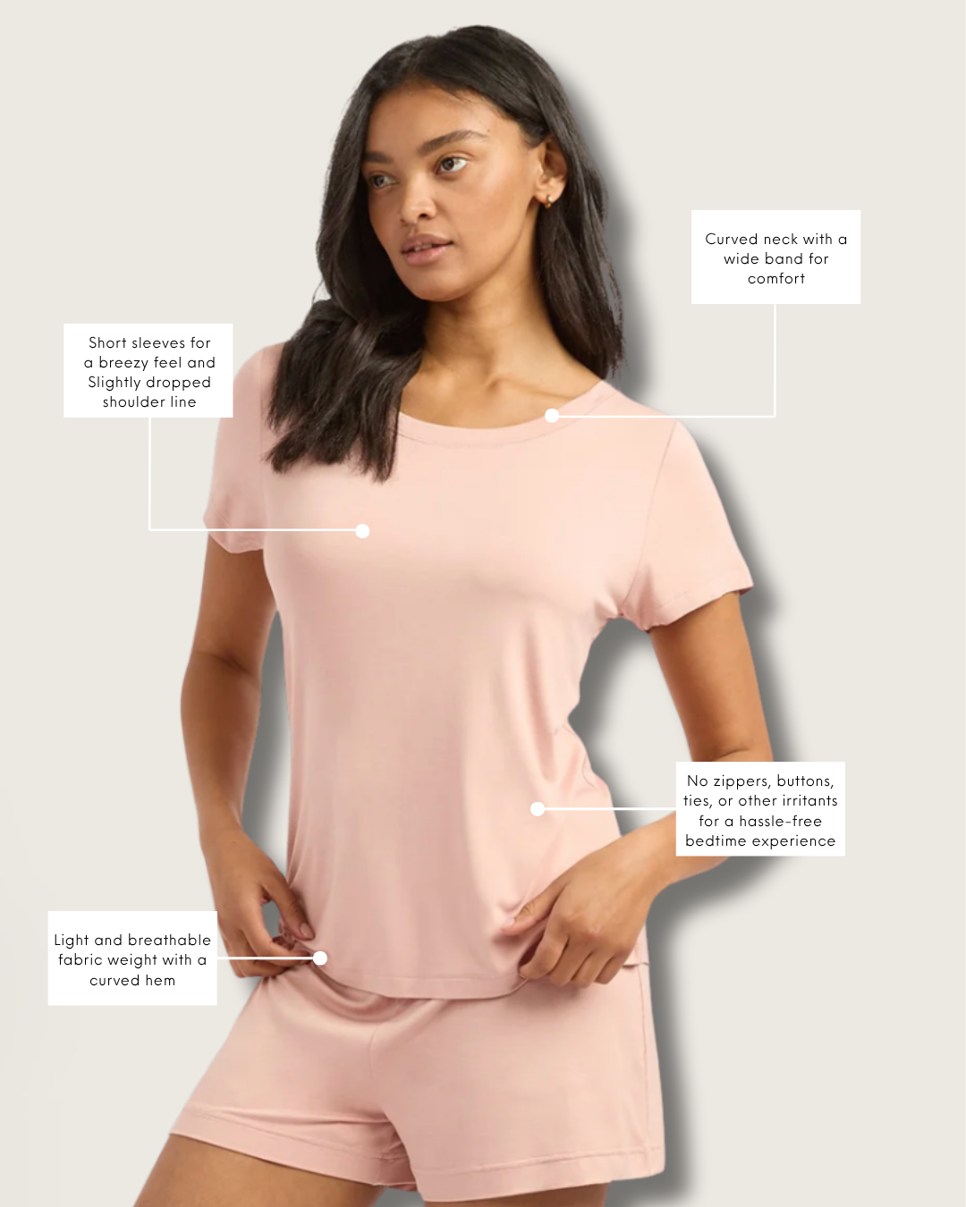 Winter Sleep Set 2 - Dusty Pink