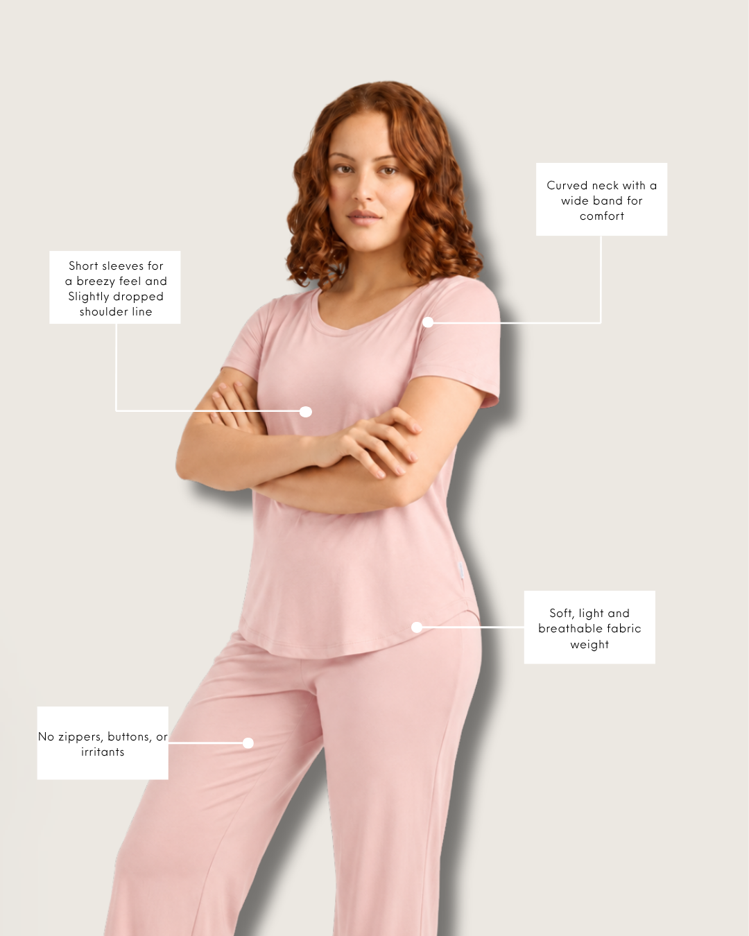 Winter Sleep Set 2 - Dusty Pink