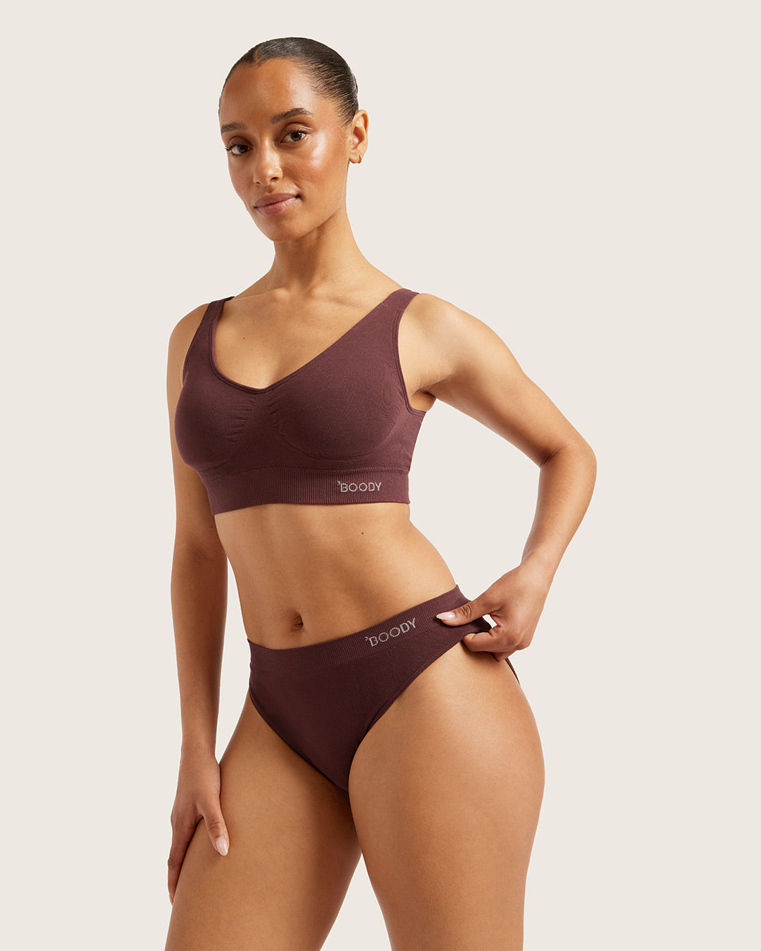 Boody Bamboo Padded Shaper Crop Bra