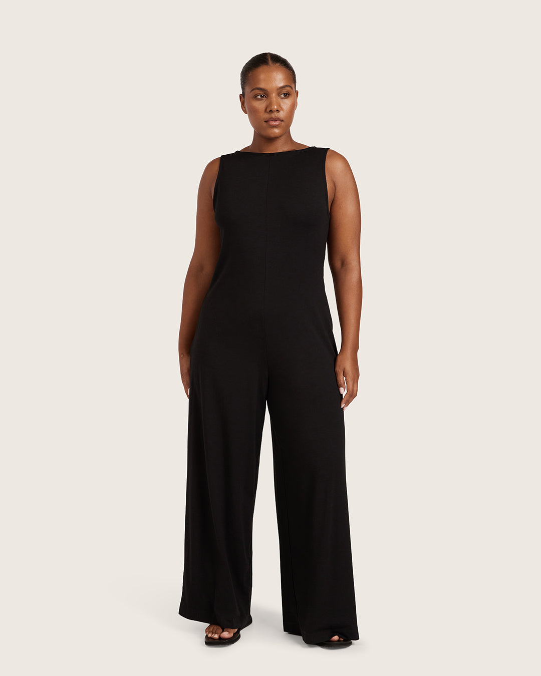Classic Boat Neck Jumpsuit
