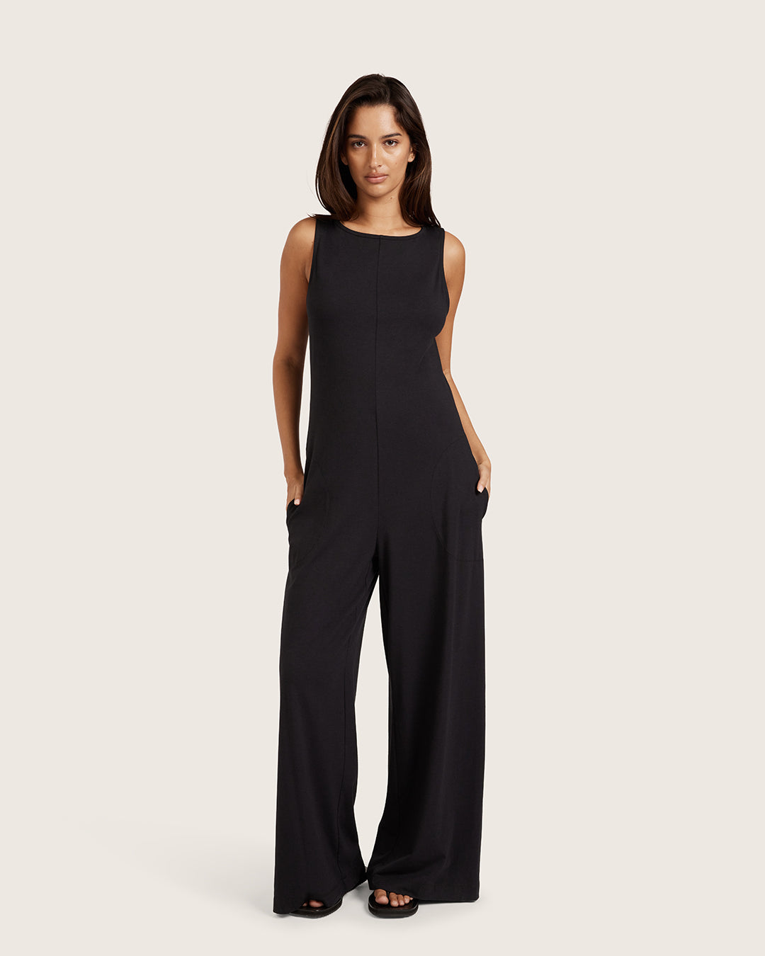 Classic Boat Neck Jumpsuit