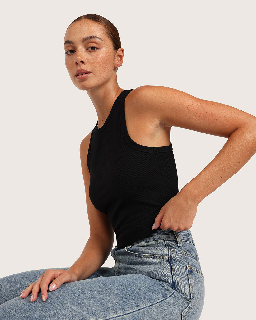 Women's Bamboo Ribbed Racerback Tank