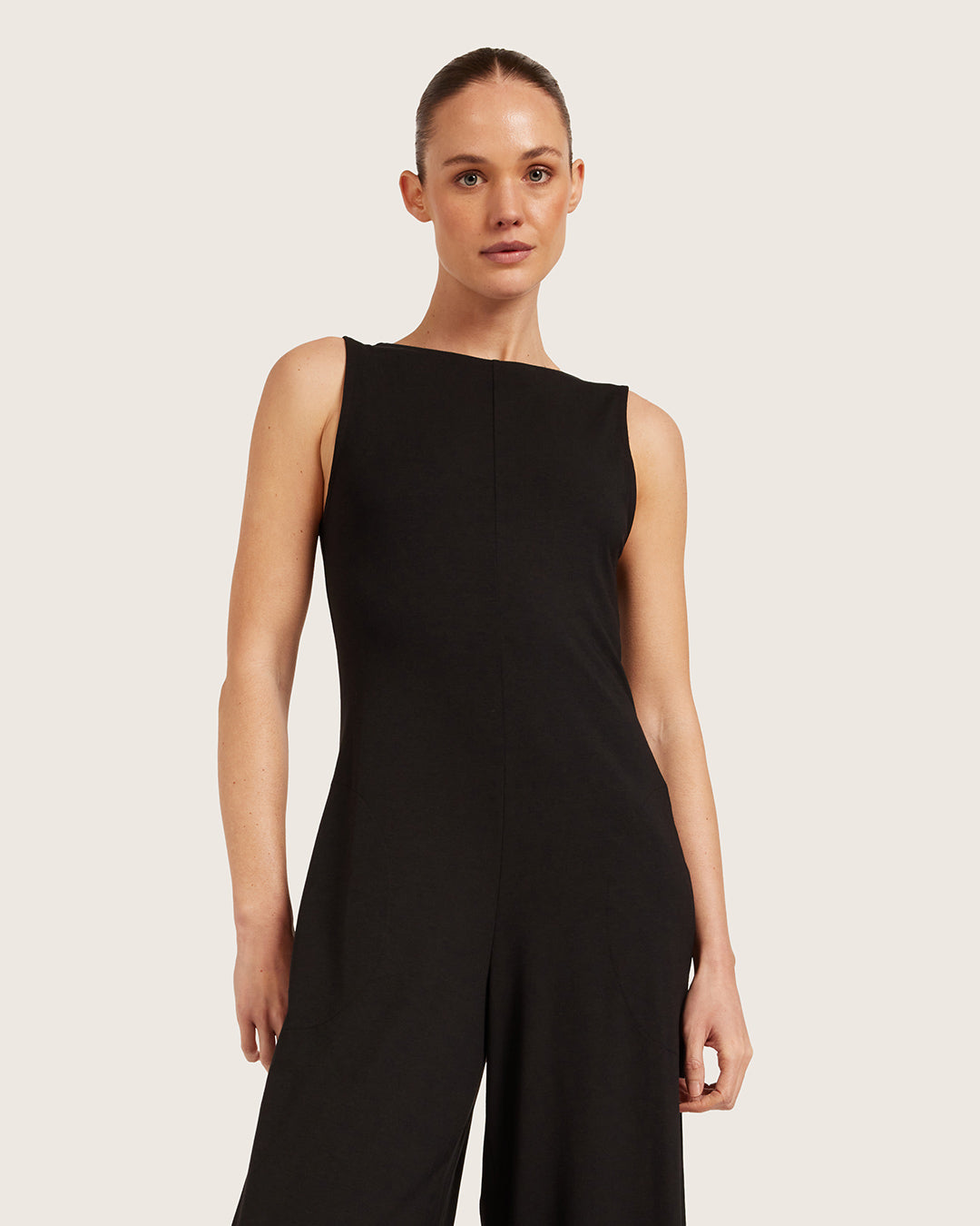 Classic Boat Neck Jumpsuit