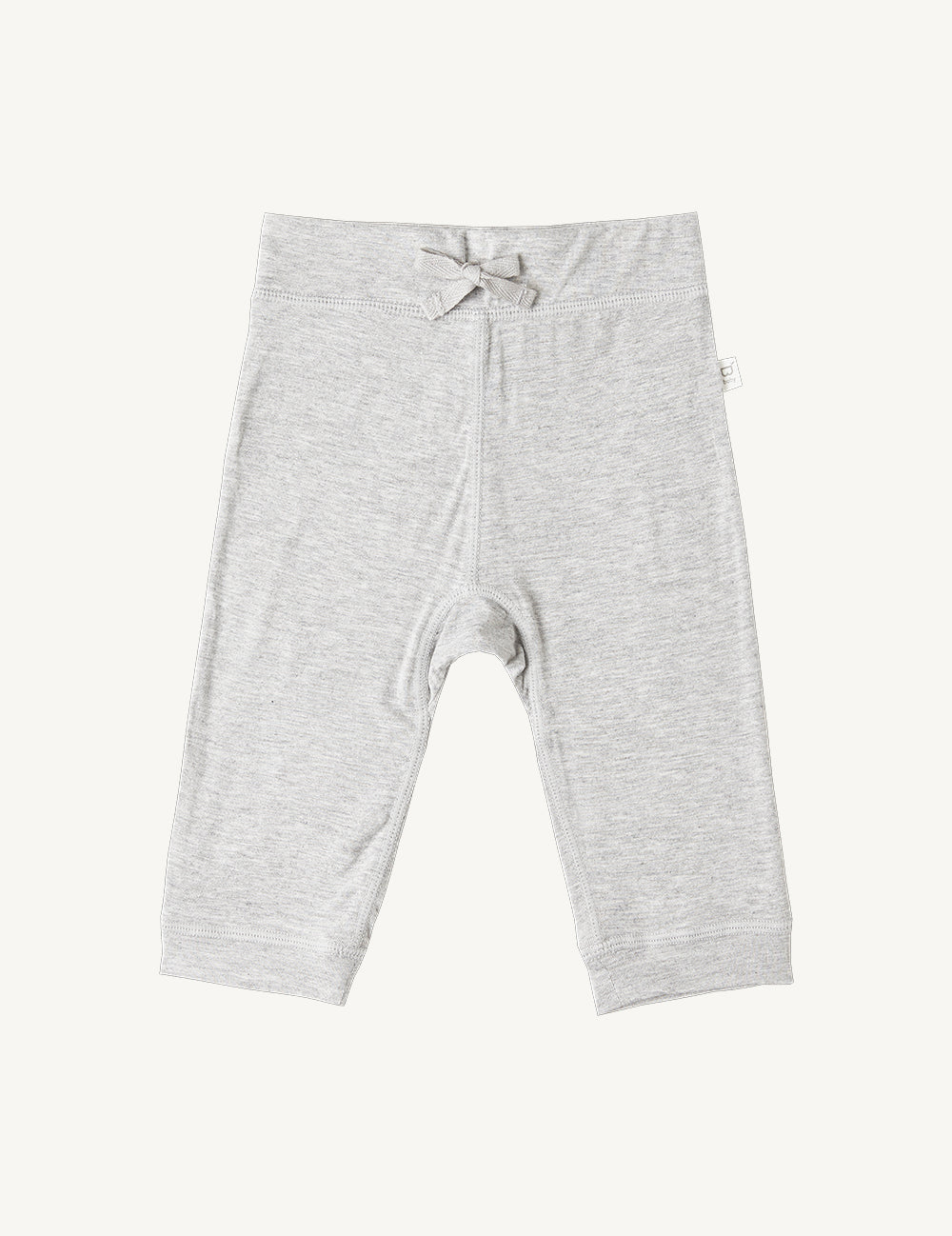 Grey Vegan Organic Pull On Baby Pants | Grey Baby Bamboo Pull On Pants | Natural Baby Pull On Pants