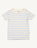 Newborn's Vegan Organic Top Blue Stripes | Bamboo Baby's T-Shirts | Baby's Natural Tees