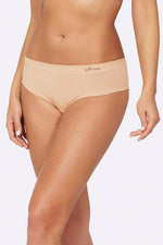 Ladies' Vegan Organic Brazilian Bikini Underwear | Women's Bamboo Brazilian Bikini Briefs Nude | Boody's Women's Briefs