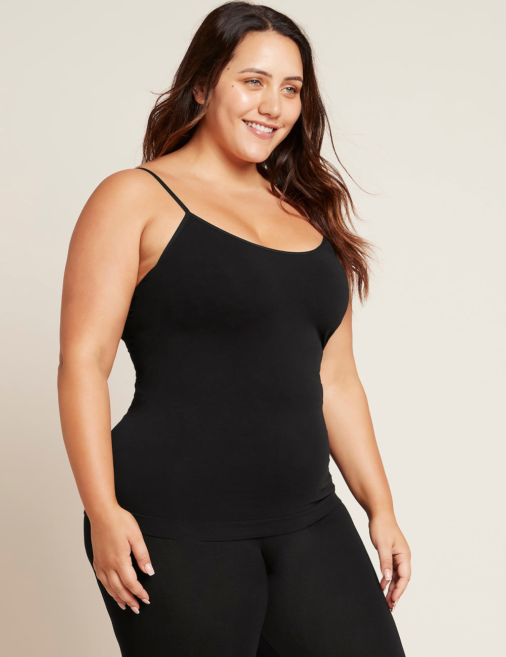 Vegan Organic Ladies' Cami Top Black  | Bamboo Ladies' Camisole Black | Natural Ladies' Cami Tops
