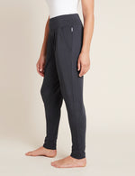 Vegan Organic Women's Lounge Pants Black | Black Bamboo Ladies' Lounge Pants | Natural Ladies' Loungewear Pants 