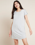 Grey Vegan Organic Women's Night Dress | Grey Bamboo Ladies' Night Dress | Natural Women's Nighties 