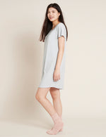 Women's Grey Organic Night Dress | Bamboo Women's Night Dress Grey | Natural Ladies' Nighties Vegan