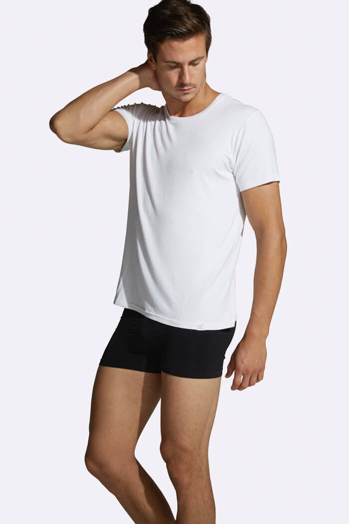 Mr. Davis Everyday Crew Neck Tee - Bamboo Modal Blend, Super Soft