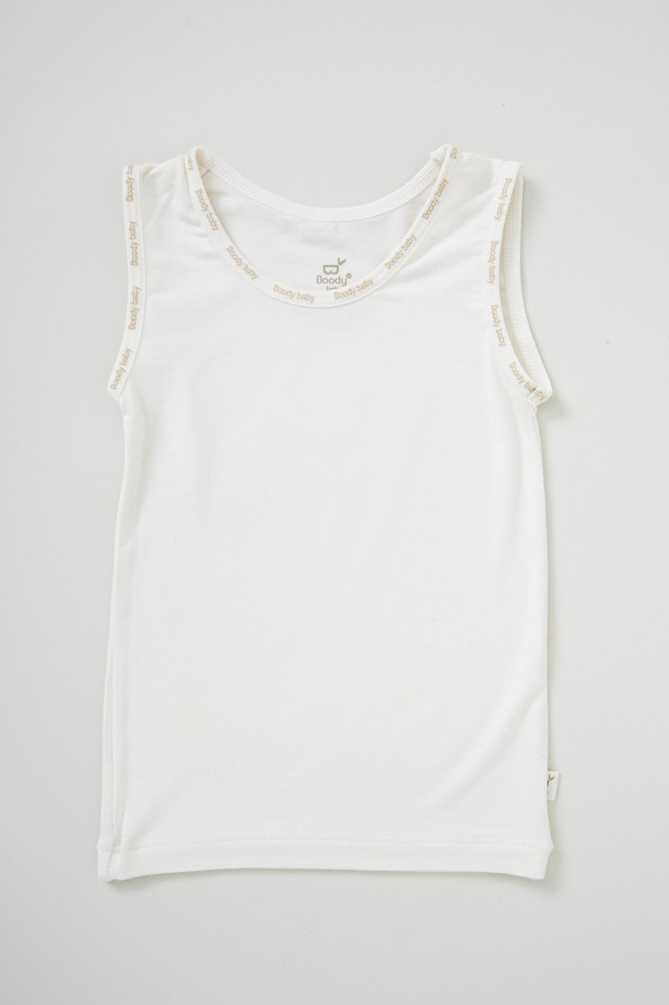 White Vegan Organic Baby Vest | White Baby Bamboo Vest | Natural Baby Vests