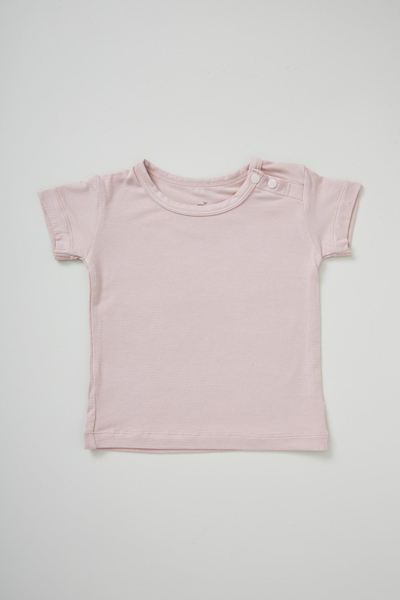 Baby's Organic Top Pink | Pink Newborn's Bamboo T-Shirt | Vegan Natural Baby Tees